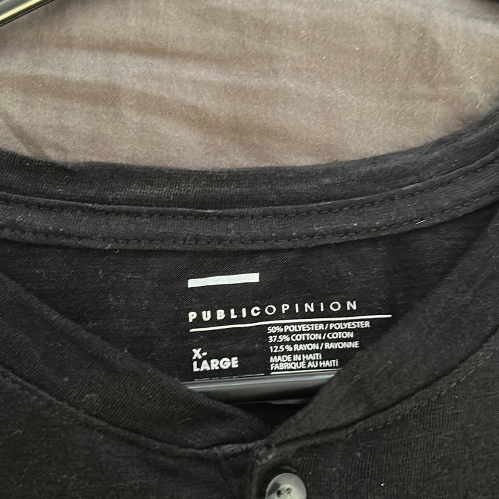 Black button down shirt